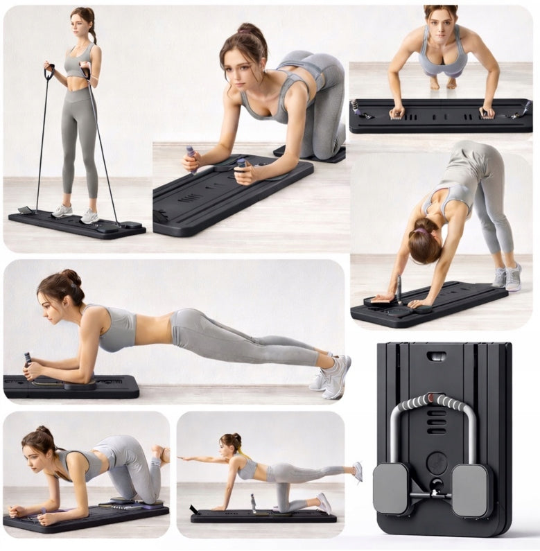 PILATES REFORMER EXERCISE BOARD FOR HOME FITNESS TRAINING FOLDING LED Manufacturer code Urządzenie Pilatesu Jogi Budowania Sylwetki