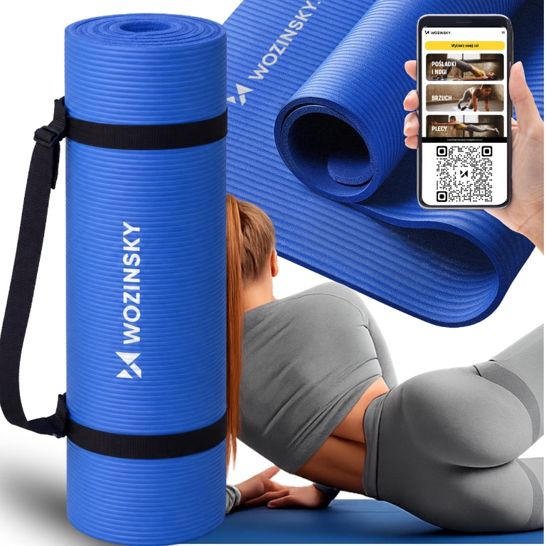 PILATES YOGA EXERCISE MAT GYMNASTIC TRAINING THICK NBR MAT