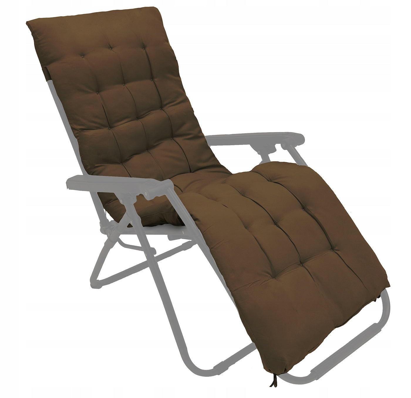 PILLOW CUSHION 160 CM FOR A CHAIR GARDEN CHAIR BROWN