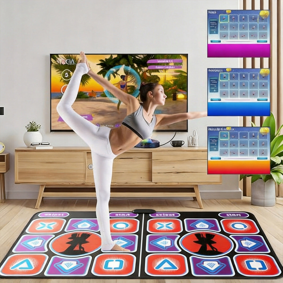 PINK DANCING MAT 165×93CM QUAD-CORE CHIP MULTIPLE CAREER MODES Brand no brand