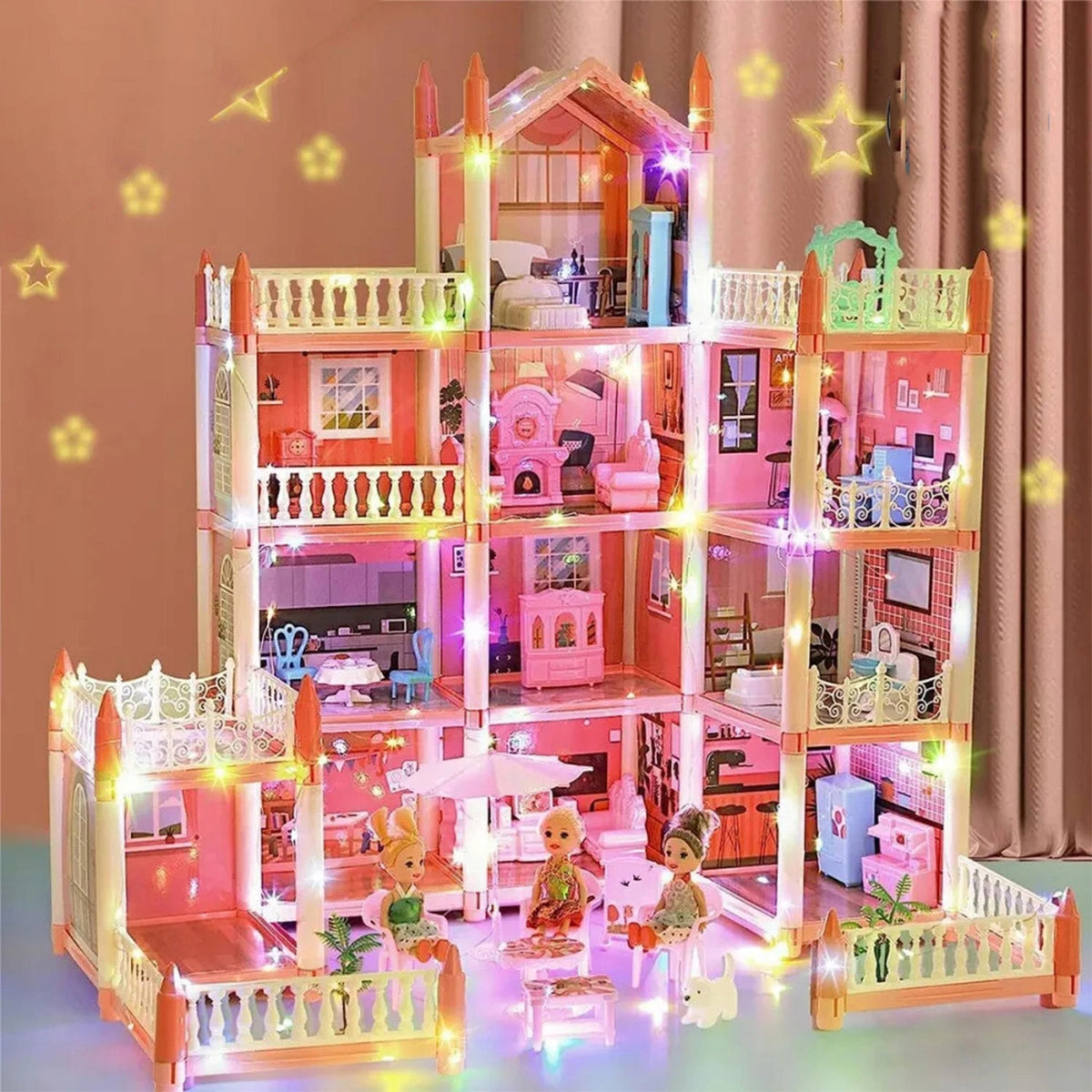 PINK DOLLHOUSE VILLA TOYS BIRTHDAY GIFT FOR GIRL Manufacturer code 5907167840362