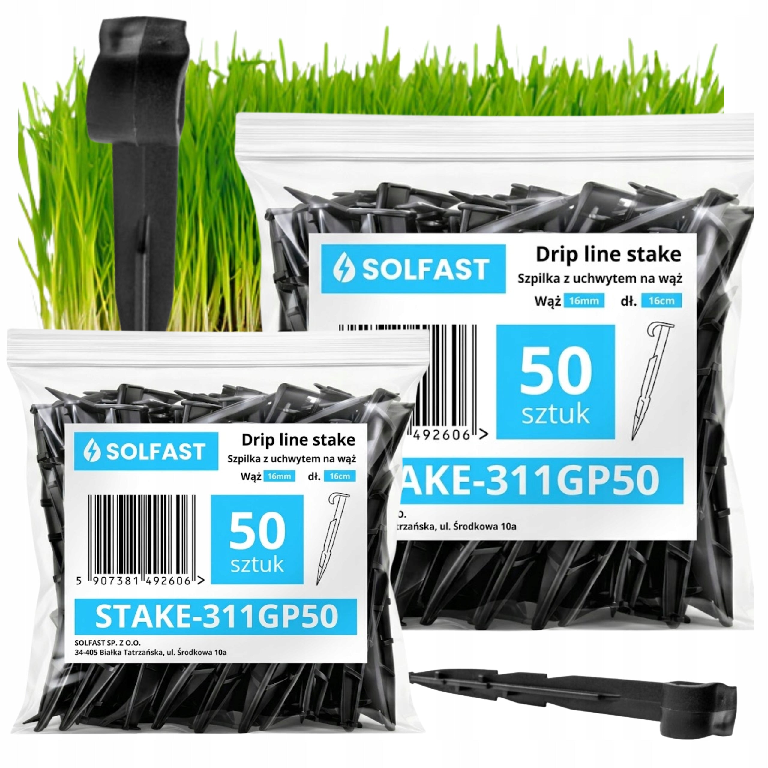 PINS FOR MOUNTING DRIP LINE PIPE 100 PCS. SET SOLFAST