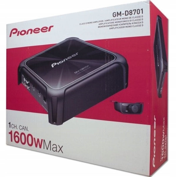 PIONEER GM-D8701 1-channel AMPLIFIER MAX POWER 1600W MONOBLOCK Brand Pioneer