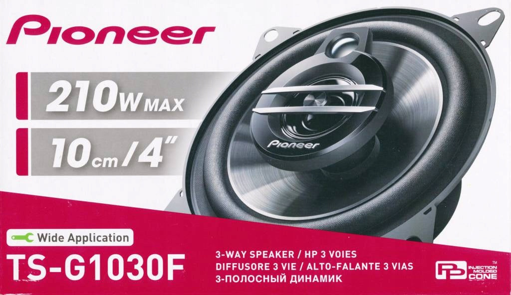 PIONEER TS-G1030F CAR SPEAKERS 210W 10 cm Batteries included no