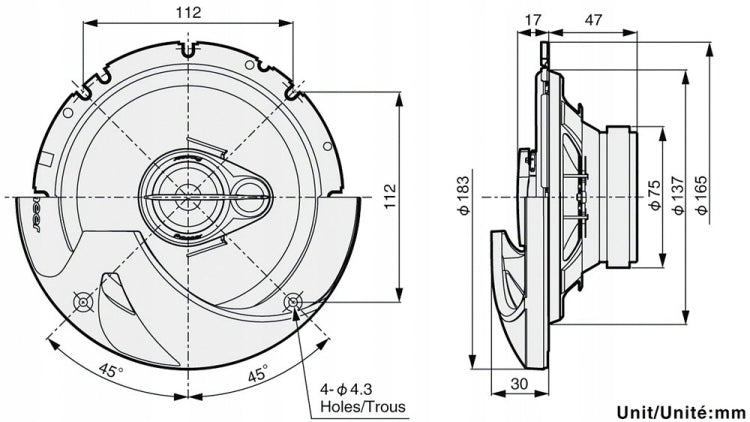 PIONEER TS-R1750S CAR SPEAKERS 17CM 250W EAN (GTIN) 5051150932517