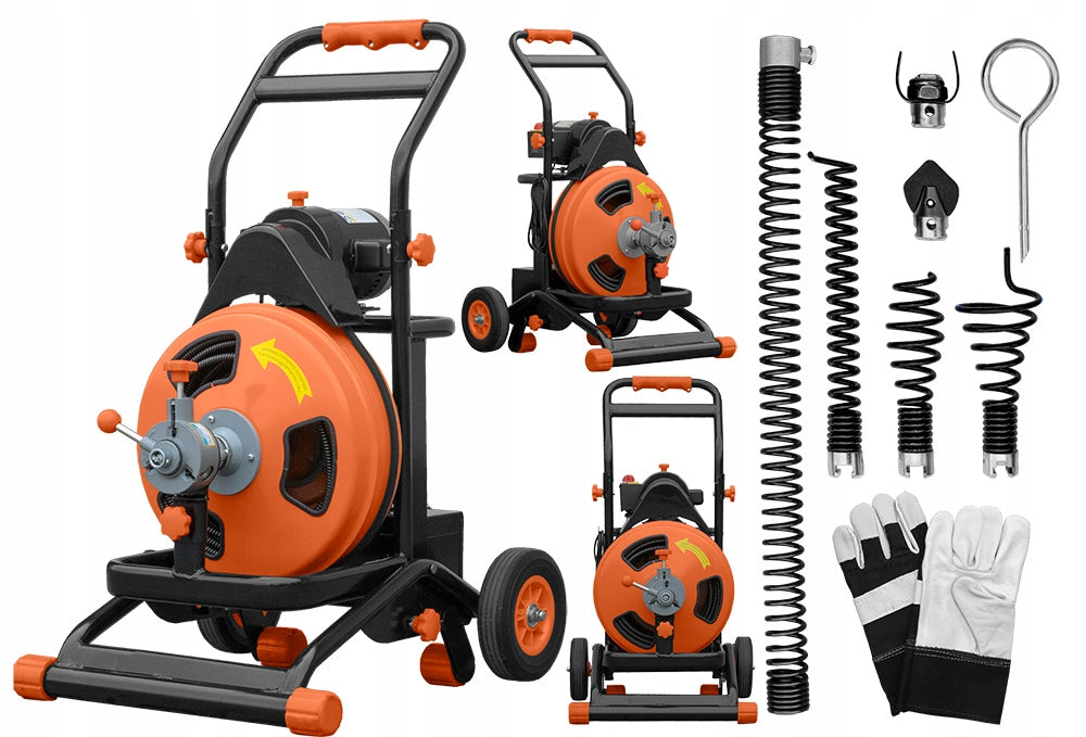 PIPE CLEANING MACHINE ELECTRIC SEWER SPIRAL METCOR