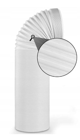 PIPE FOR PORTABLE AIR CONDITIONER FOR WINDOW CHIMNEY 15CM / 3M REINFORCED WITH WIRE Heating power 3 W