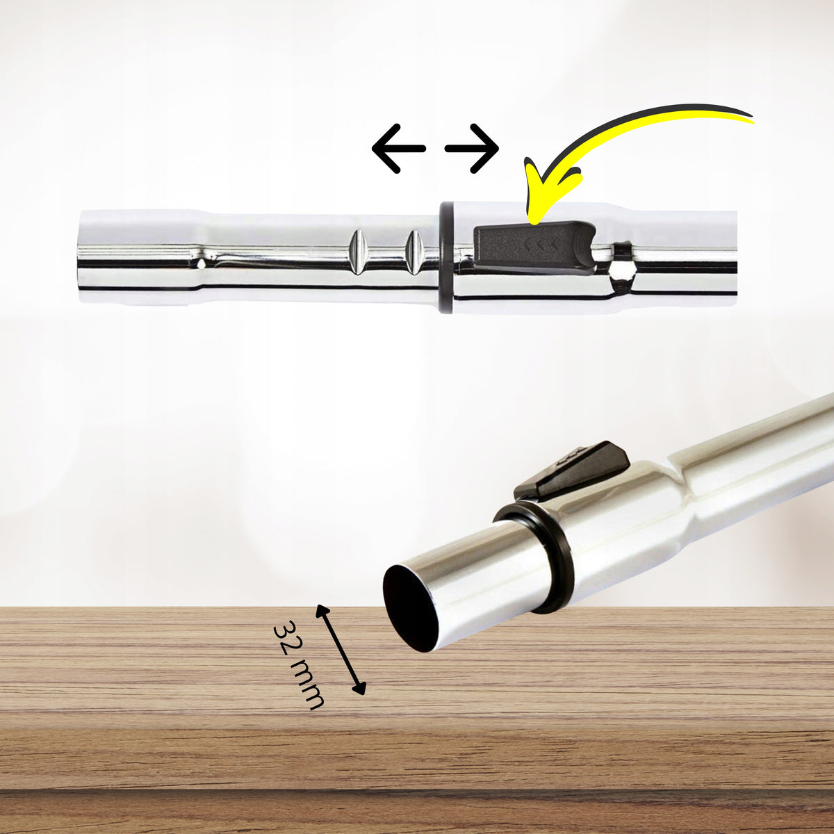 PIPE FOR VACUUM CLEANER ZELMER ALL MODELS / ELECTROLUX EASYGO CLEAN 32mm Manufacturer code ASH-3228
