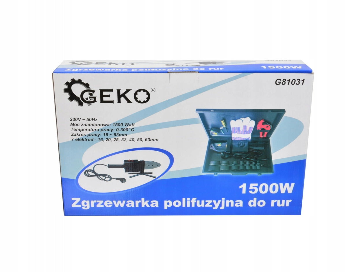 PIPE WELDING MACHINE 1500W 7 DIES 16-63mm Manufacturer code G81031