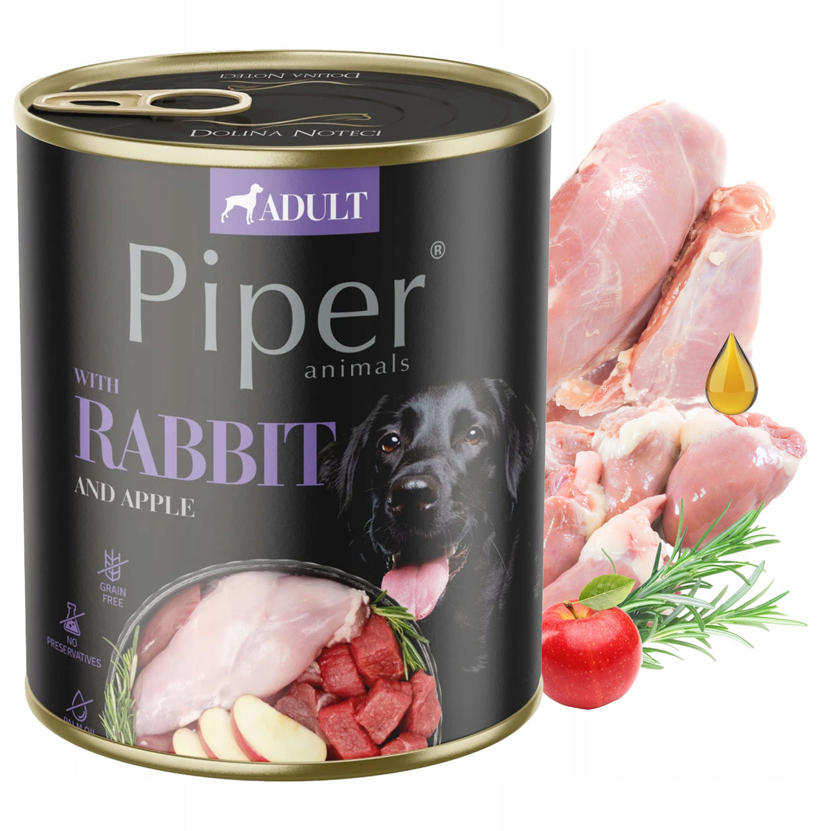 PIPER DOLINA NOTECI Wet dog food MIX OF FLAVORS 12x 800g Manufacturer code 5903726901482