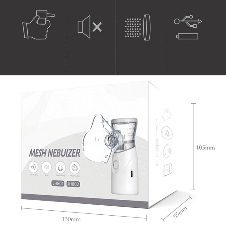 PISTON COMPRESSOR INHALER SMALL Portable QUIET FOR ADULT CHILDREN Medical device no