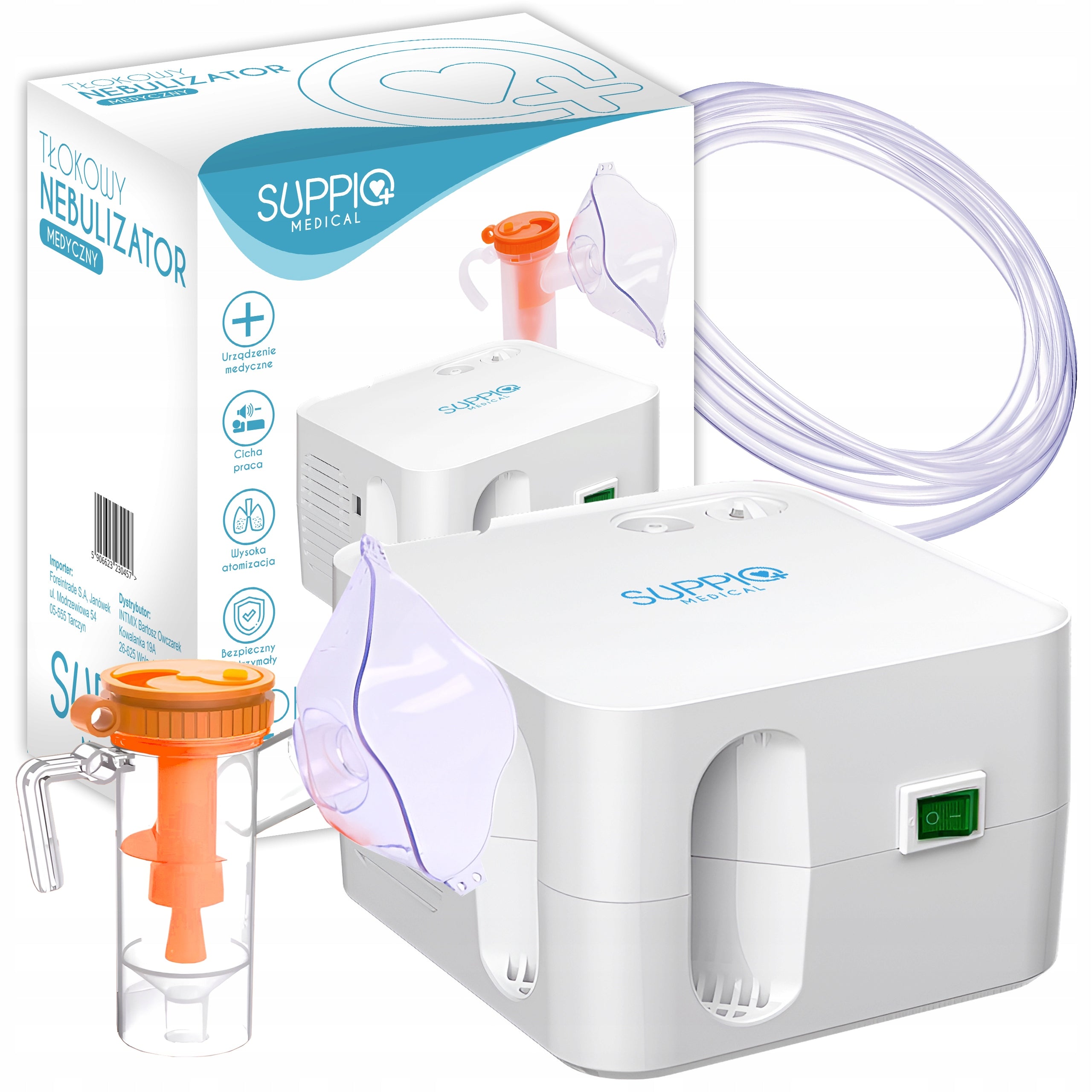 PISTON NEBULISER INHALER FOR ADULT CHILDREN ASTHMA ALLERGIES THERAPY