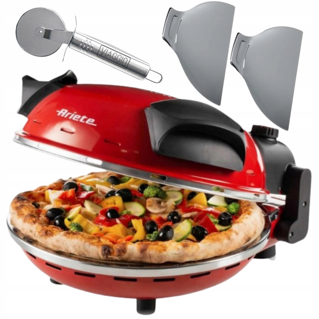 PIZZA OVEN ARIETE 909 stone 400°C + PIZZA KNIFE + EBOOK FREEBIE!