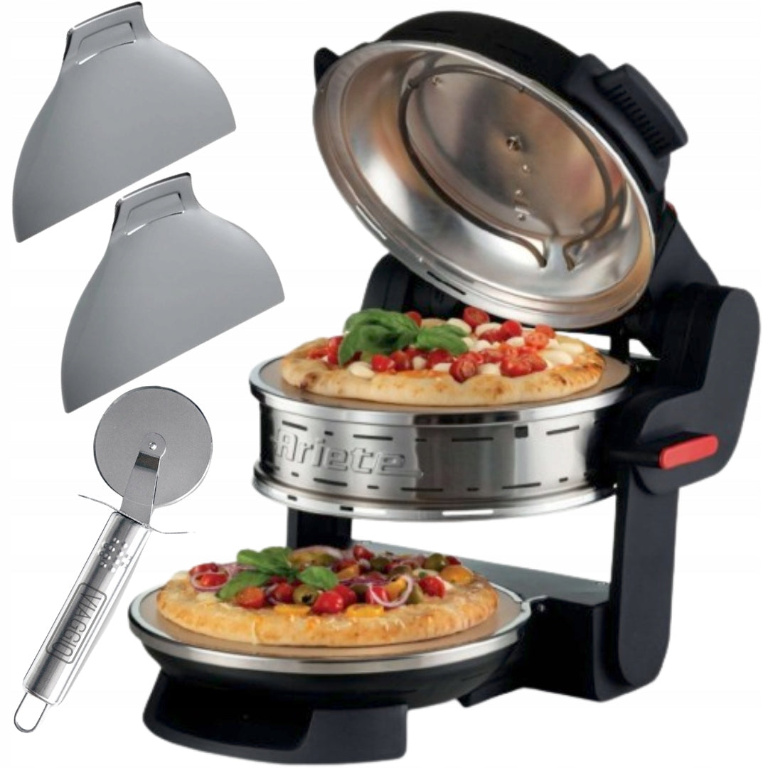 PIZZA OVEN ARIETE 927 2 LEVELS 400°C + PIZZA KNIFE + EBOOK FREEBIE!