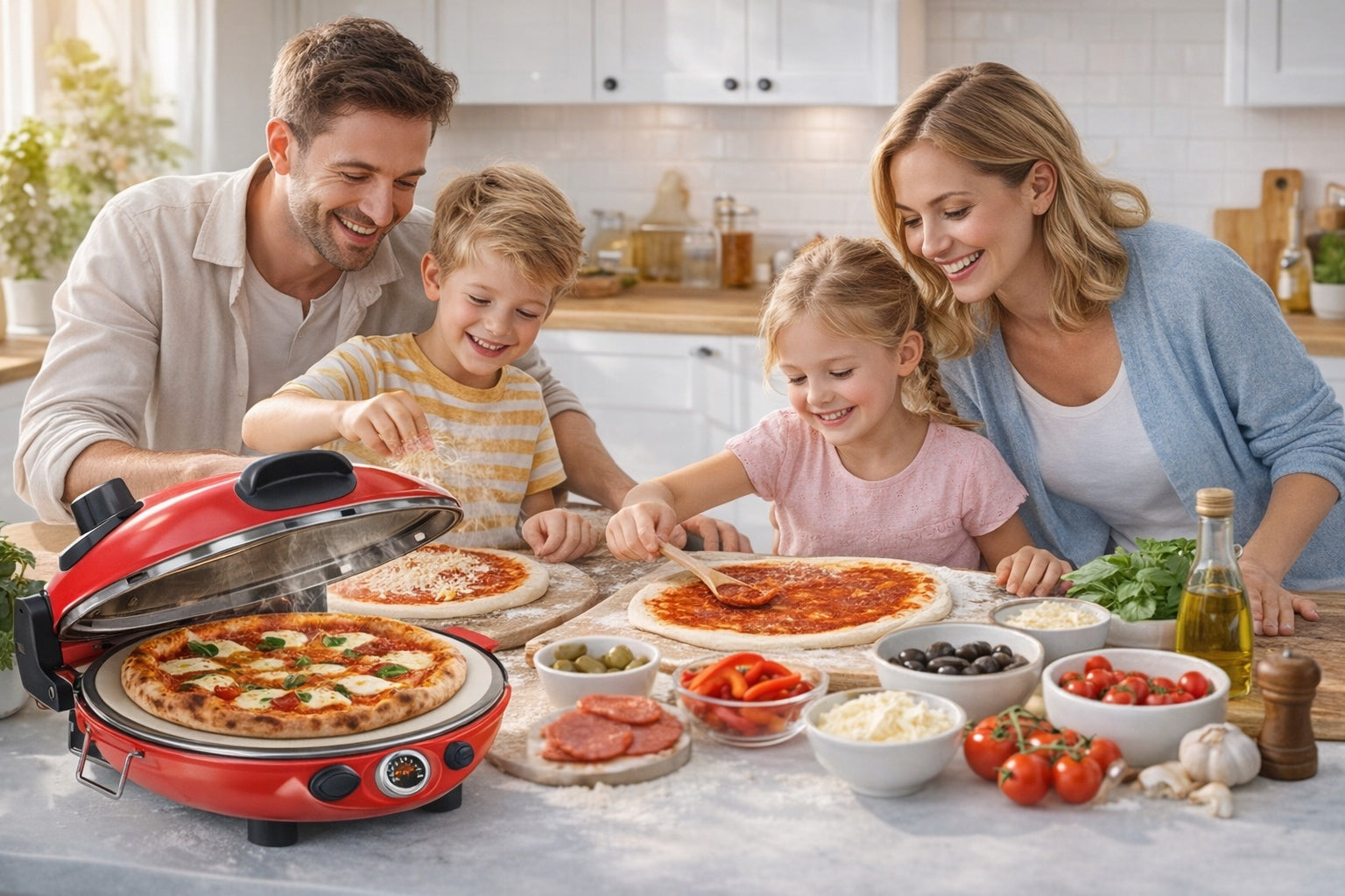PIZZA OVEN ELECTRIC GRILL HEATING CLIFF PIZZA MAKER PORTABLE 1200W Brand no brand