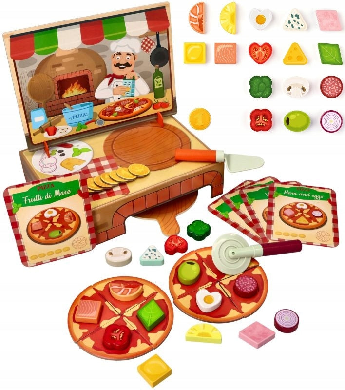 PIZZERIA CARLO SET WOODEN TOY Woodyland