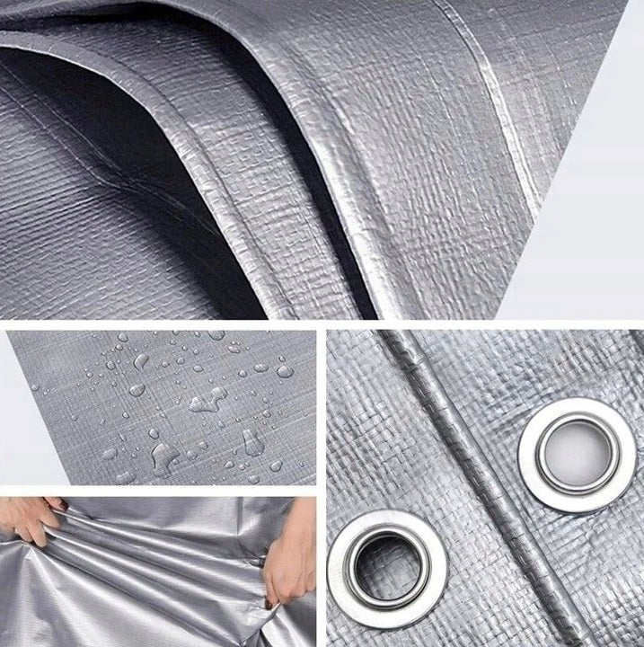 PLANDEKE COVER FOR SANDBOX 2x2m GREY WATERPROOF STRONG Length 200 cm