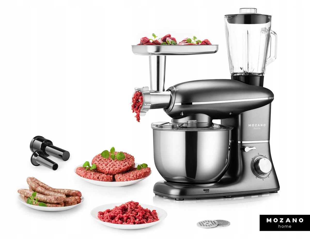 PLANETARY FOOD PROCESSOR BLENDER MIXER LARGE SET 6in1 BOWL 6,2L Brand Mozano