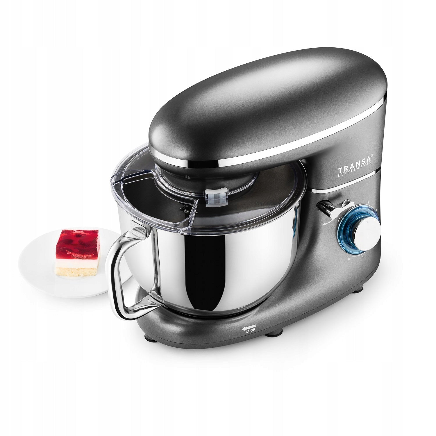 PLANETARY FOOD PROCESSOR WITH BOWL MIXER GrayChef 3 MIXERS 6L HIGH POWER Operating modes pulsating