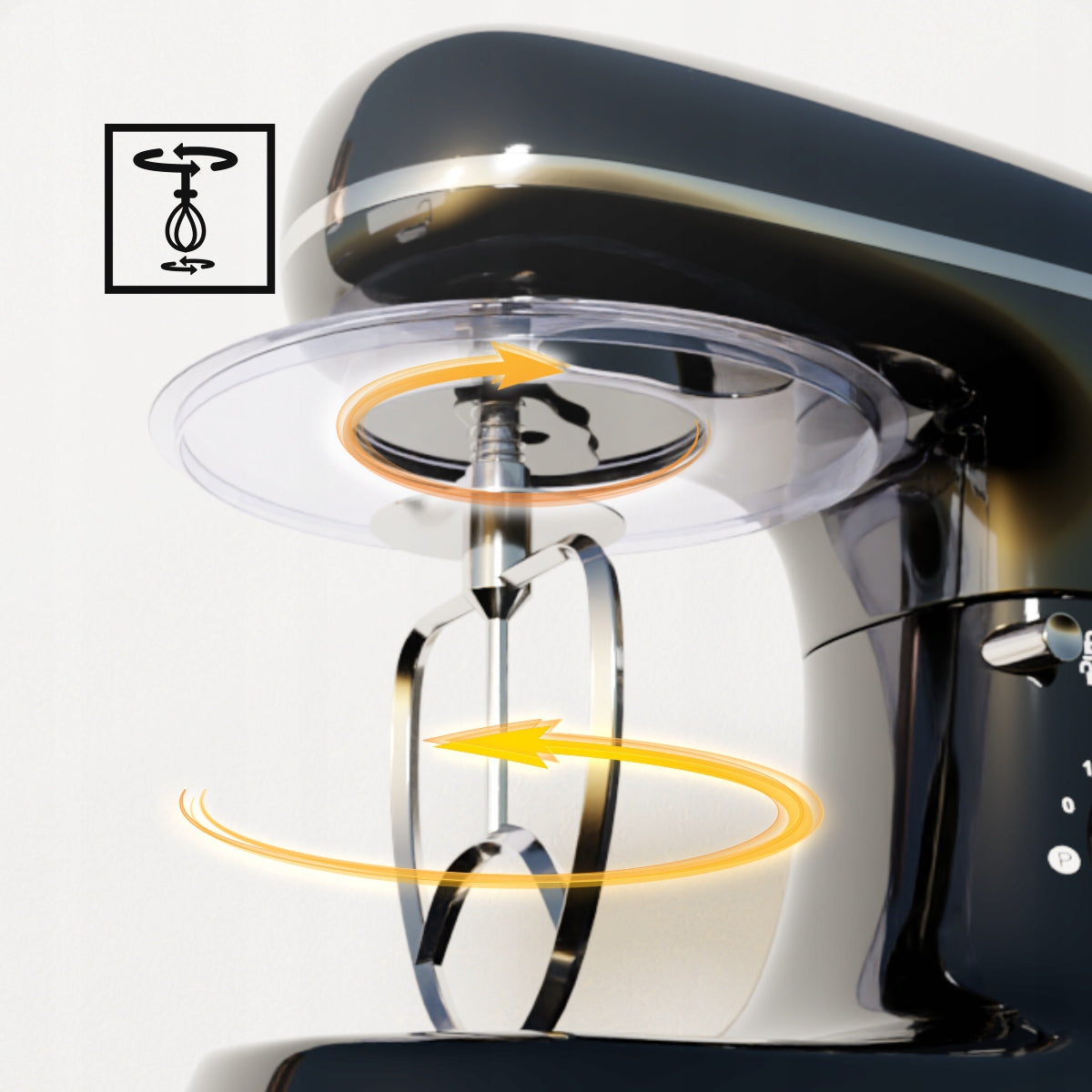 PLANETARY ROBOT KERNAU KITCHEN 1500W MIXER WITH BOWL MULTIFUNCTIONAL BLACK Brand Kernau