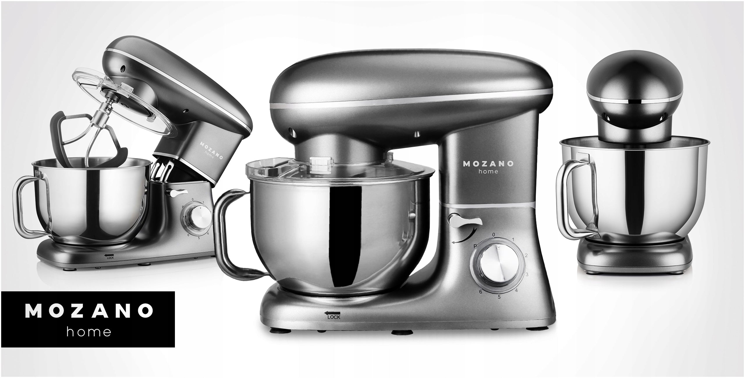 PLANETARY ROBOT KITCHEN MIXER 3 MIXER BOWL 6.2L POWERFUL Brand Mozano
