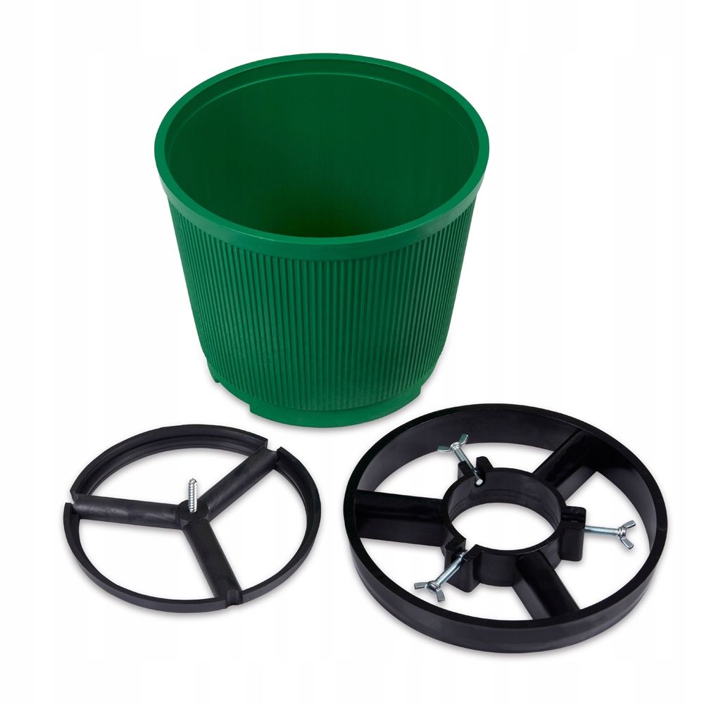 PLANTER CHRISTMAS TREE STAND FOR CHRISTMAS TREE STAND 10L GREEN GRAPHITE Brand Jestic