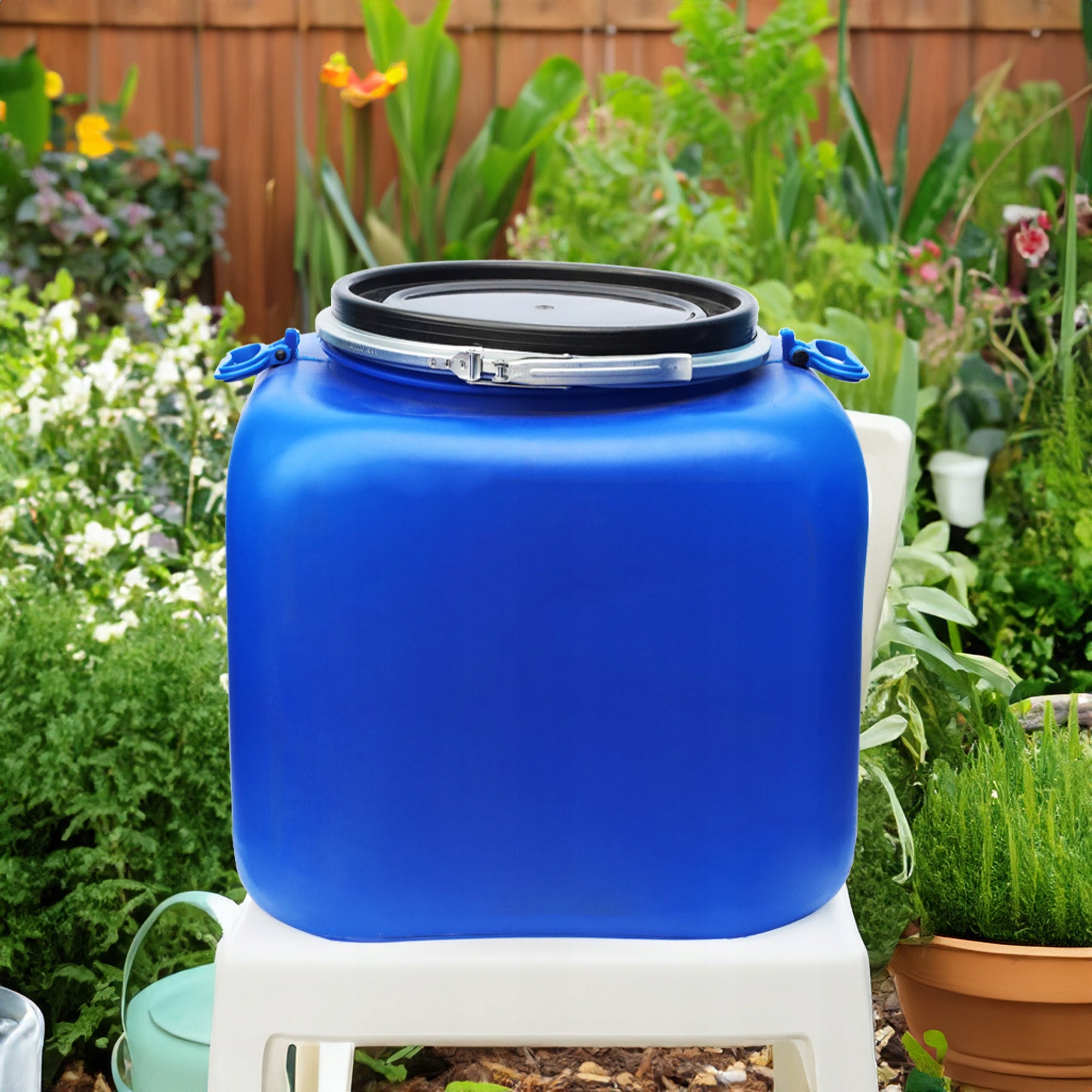 PLASTIC BARREL 100L CERTIFIED RAINWATER TANK PICKLING CABBAGE INCLUDES Manufacturer code 8263