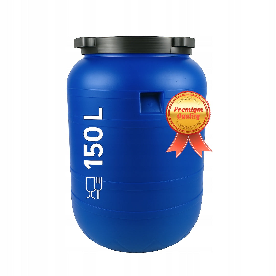 PLASTIC BARREL 150L WATER HOLDER RAINWATER CUCUMBERS FOR SAUERKRAUT PICKLING