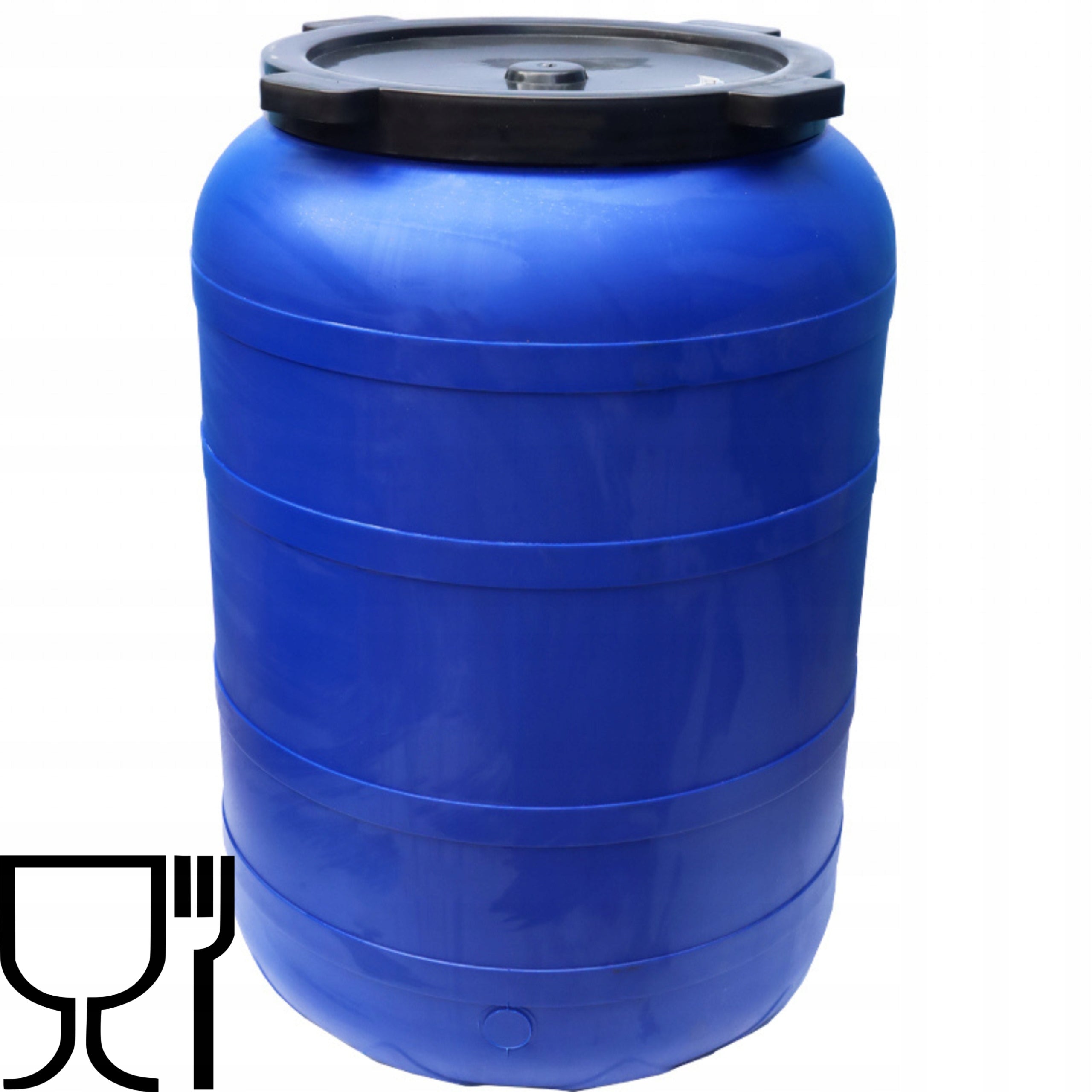 PLASTIC BARREL 200L FOR SILVERING CABBAGE RAINWATER WITH TURN-OFF WATER