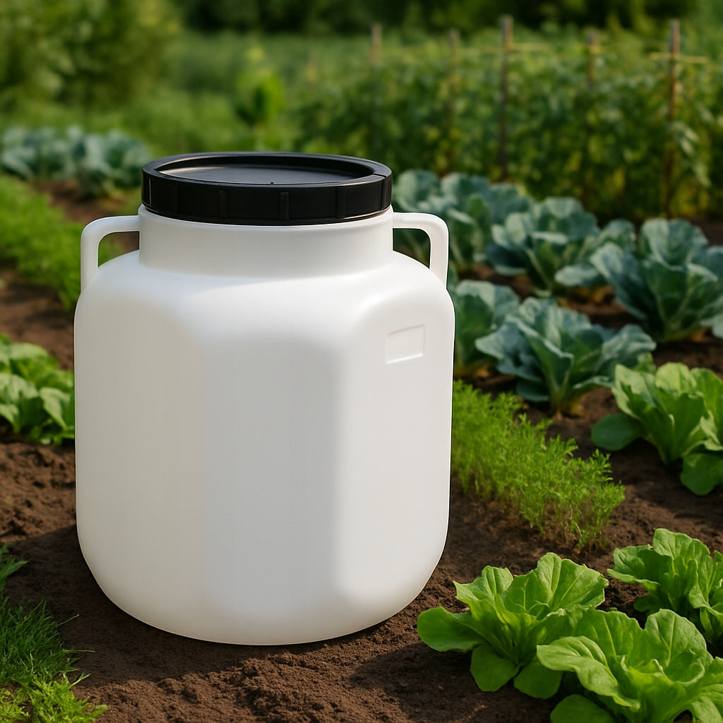 PLASTIC BARREL 20L FOR PICKLING CABBAGE FOR WATER RAINWATER CAP ATTESTATION EAN (GTIN) 5905155016652