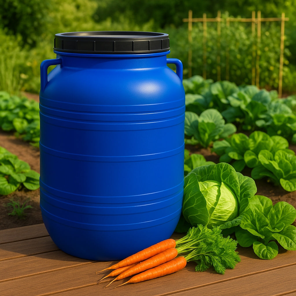 PLASTIC BARREL 60L FOR PICKLING CABBAGE FOR WATER RAINWATER CAP ATTESTATION EAN (GTIN) 5905155014818