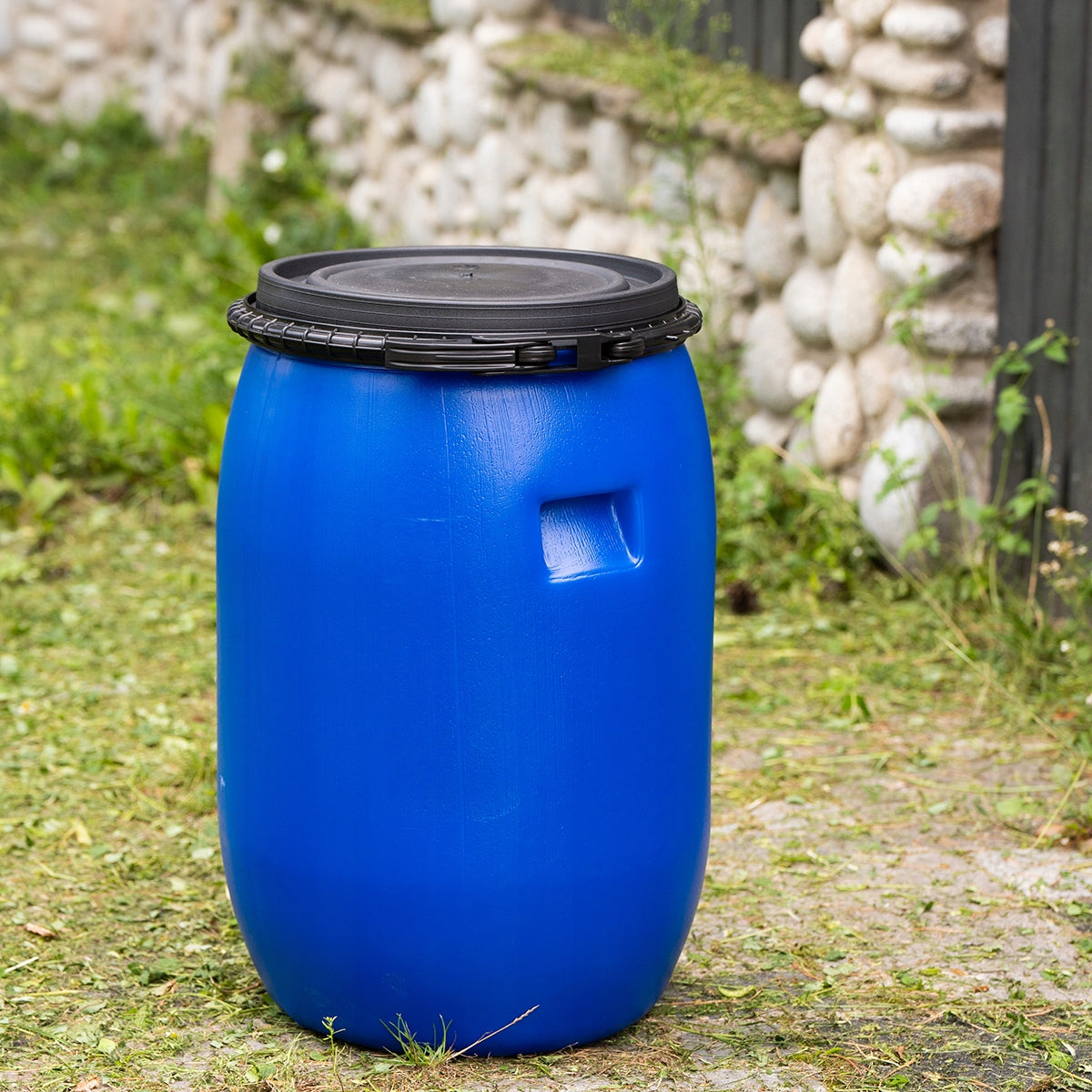 PLASTIC BARREL WITH RAINWATER CLAMP FOR SAUERKRAUT PICKLING 60L SOLID Packaging status original