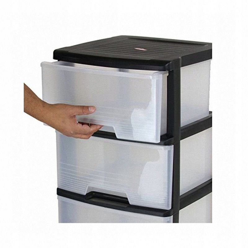 PLASTIC BOOKCASE ON WHEELS WITH 5 DRAWERS 5X20L CURVER Manufacturer code 214752