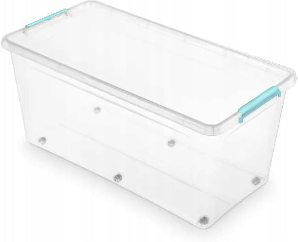 PLASTIC CONTAINER 75 L WHEELS HANDLES ORGANIZER FOR EVERYTHING AND MORE