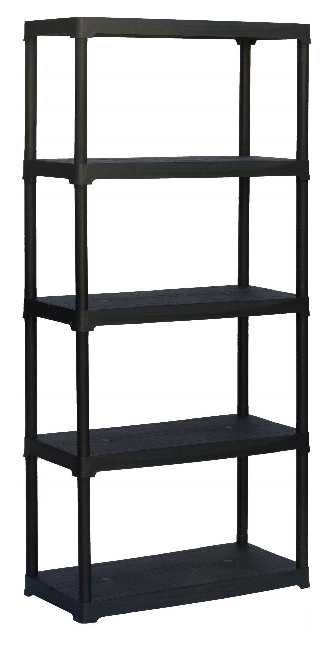 PLASTIC RACK GARAGE BASEMENT 150kg 80x40x176 TUV Manufacturer code T80/5