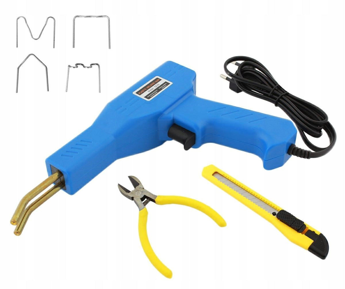 PLASTIC WELDING MACHINE PLASTIC 200 STAPLES KNIFE BROKEN PLIERS SET Manufacturer code 53-078#