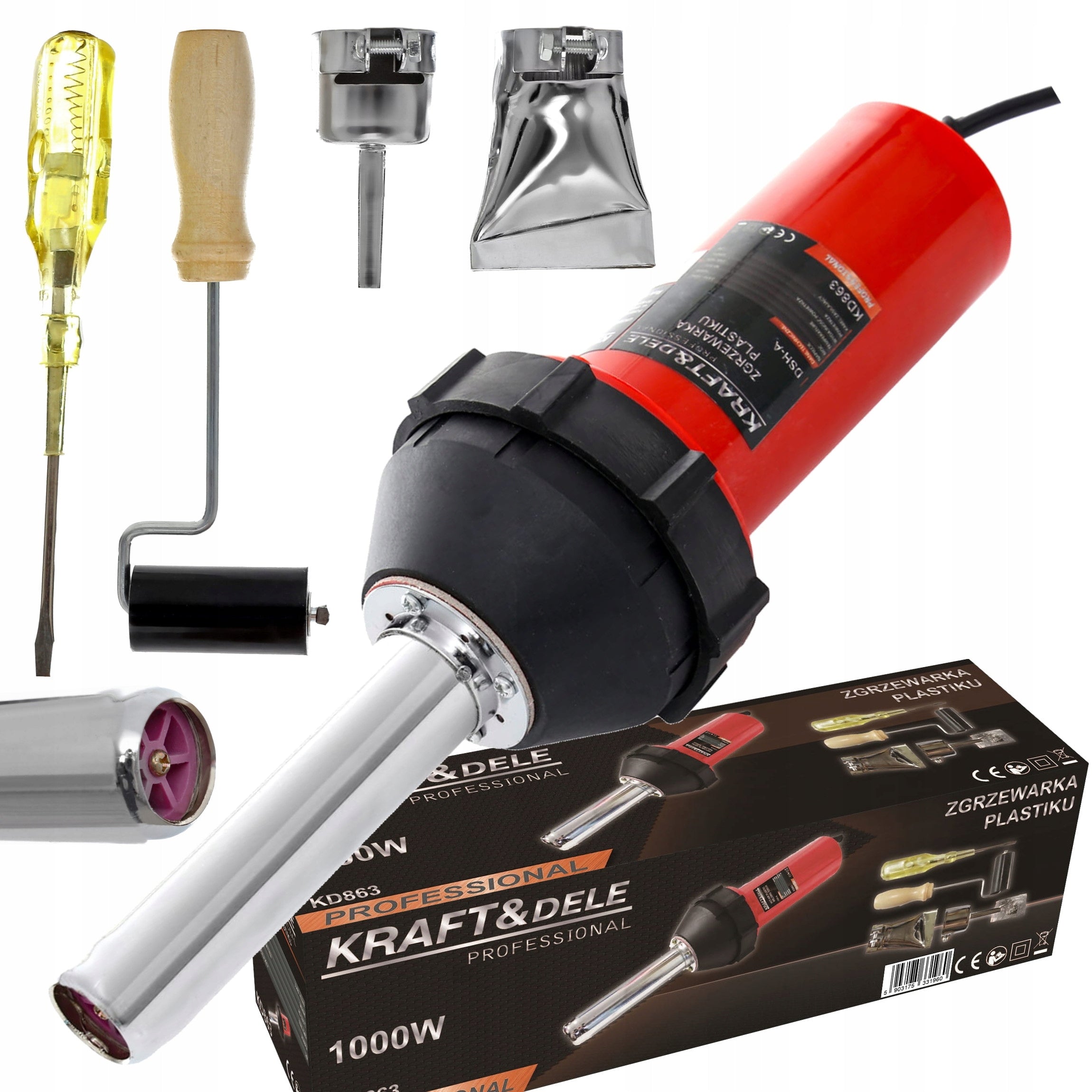 PLASTIC WELDING MACHINE PLASTIC SOLDERING IRON WELDING MACHINE 1000W NOZZLES