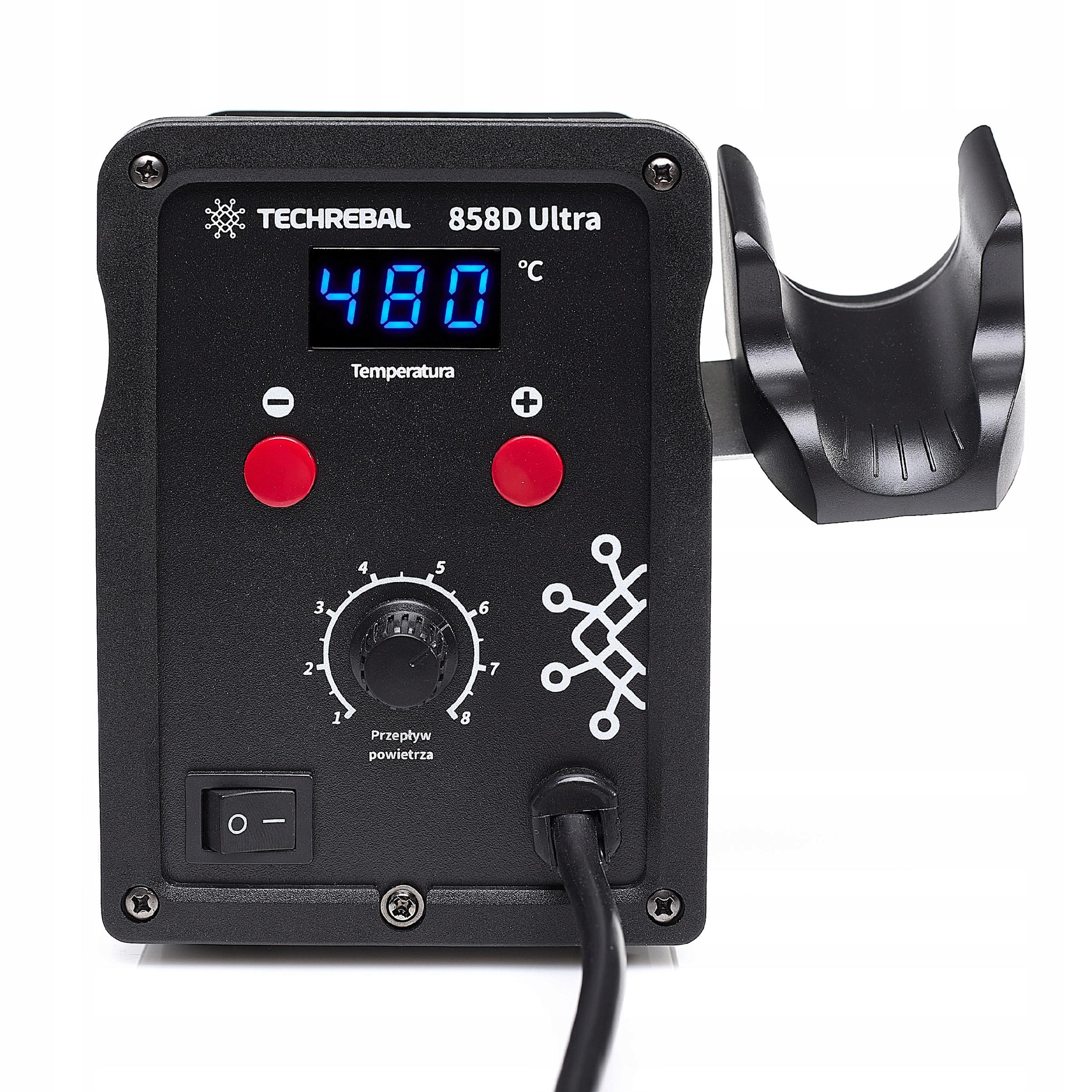 PLASTIC WELDING MACHINE Techrebal 858D ULTRA 750W STAPLER Plastic Welding Machine Manufacturer code spawarka plastiku ZESTAW-761F-81112