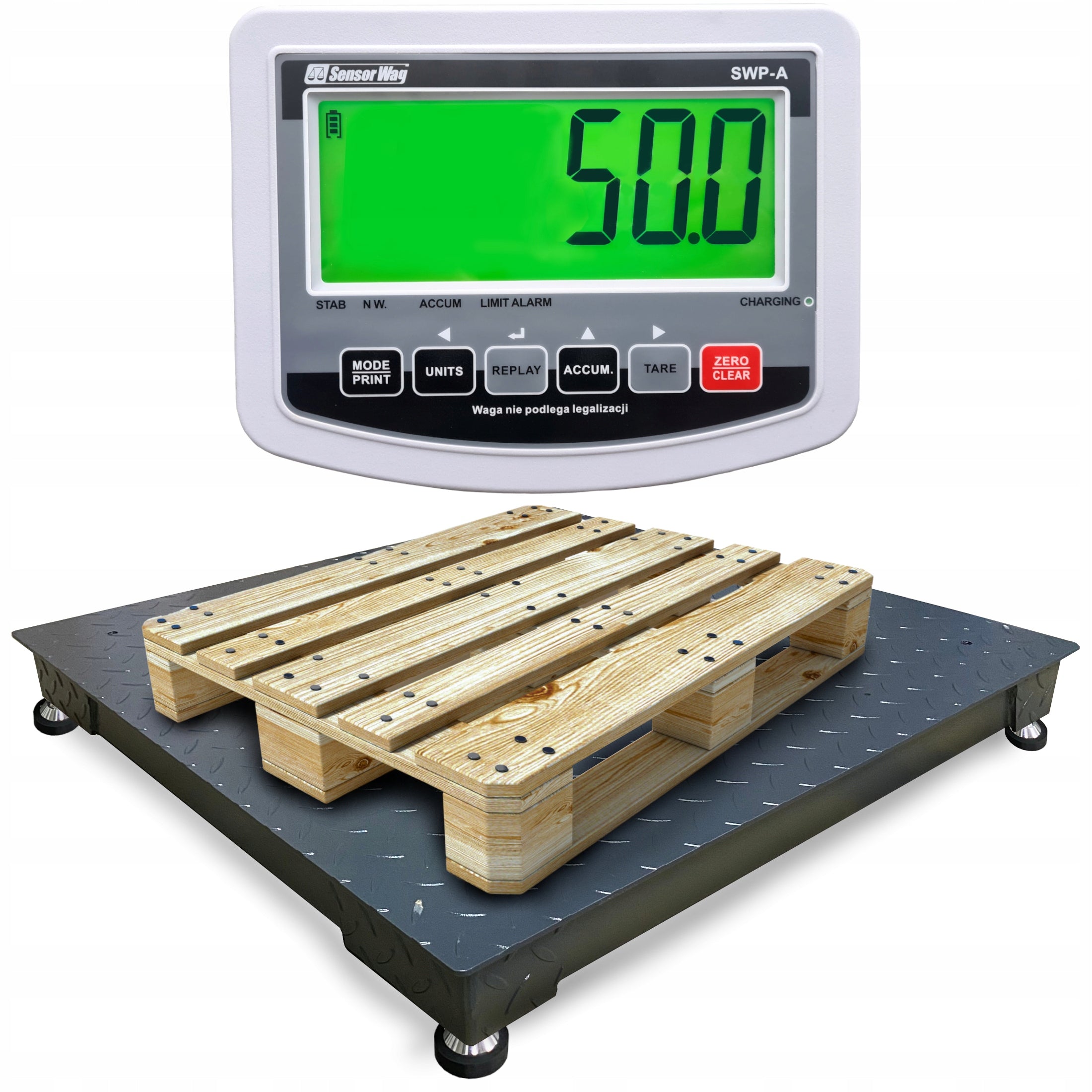 PLATFORM SCALE PALLET STORAGE 1,2x1,2m 3T 3000kg ELECTRONIC LARGE