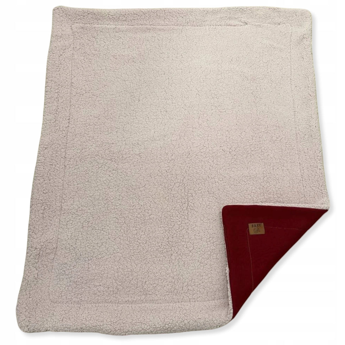 PLAY MAT CRAWLING double-sided THICK WARM LAMB + TRACKSUIT BORDO