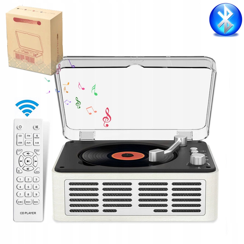 PLAYER CD PLAYER BT5.0 MP3 BUILT-IN SPEAKERS RADIO FM AUX GIFT Brand no brand