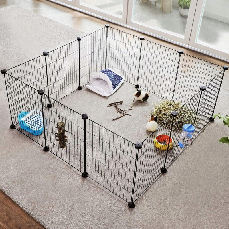 PLAYPEN CAGE FOLDING CATWALK FOR RABBITS CAT DOG PUPPIES 143x73x46CM Manufacturer code 3917