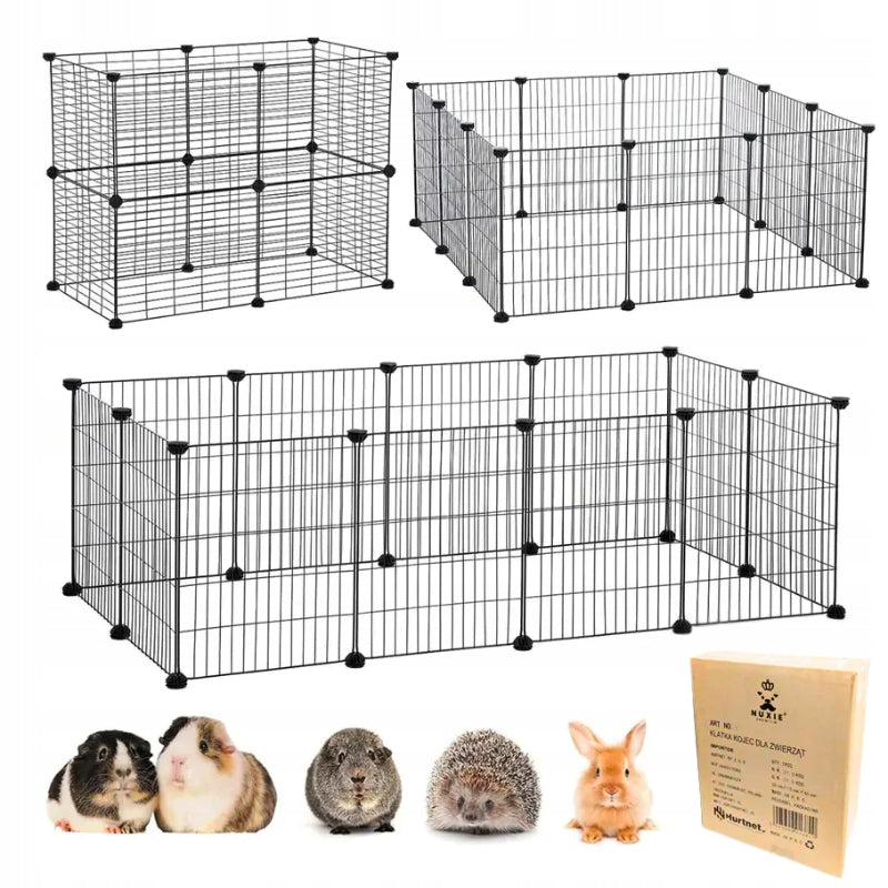PLAYPEN CAGE FOLDING CATWALK FOR RABBITS CAT DOG PUPPIES 143x73x46CM