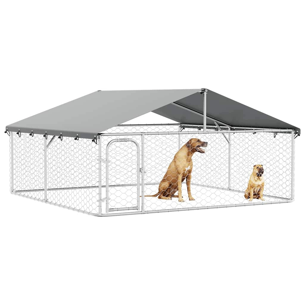 PLAYPEN DOG CAGE METAL CORRAL Runway Roof 200x200x150 cm