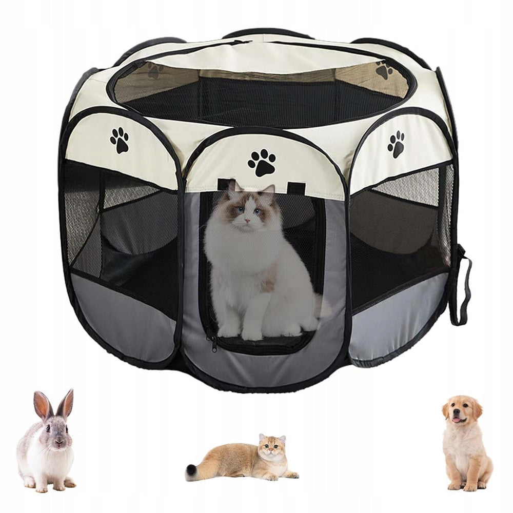 PLAYPEN FARM KENNEL CAGE FOR DOG CAT ANIMALS MATERIAL FOLDING