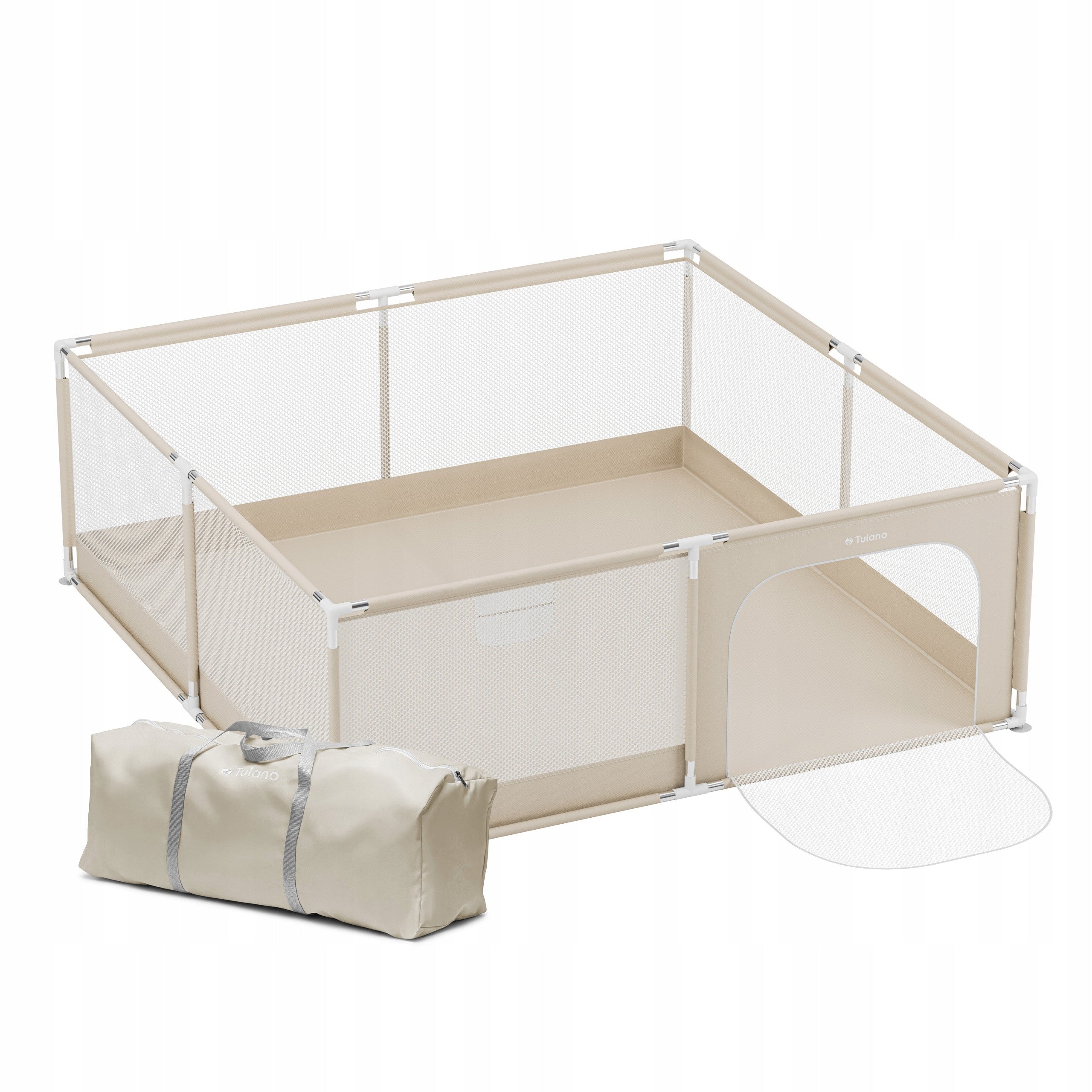 PLAYPEN FOLDED FOR A CHILD HOME SQUARE TOYS LARGE 180x200 cm Manufacturer code TN-COZY 28 BEIGE