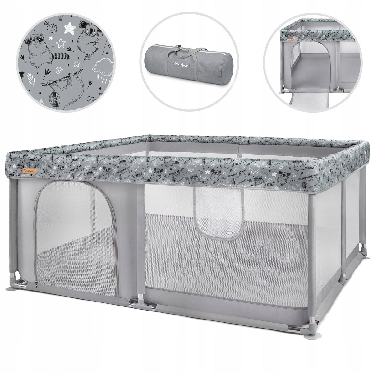 PLAYPEN FOR BABY PLAY TOYS KIDWELL FANKO ART CRIB 134 x 134 cm POOL