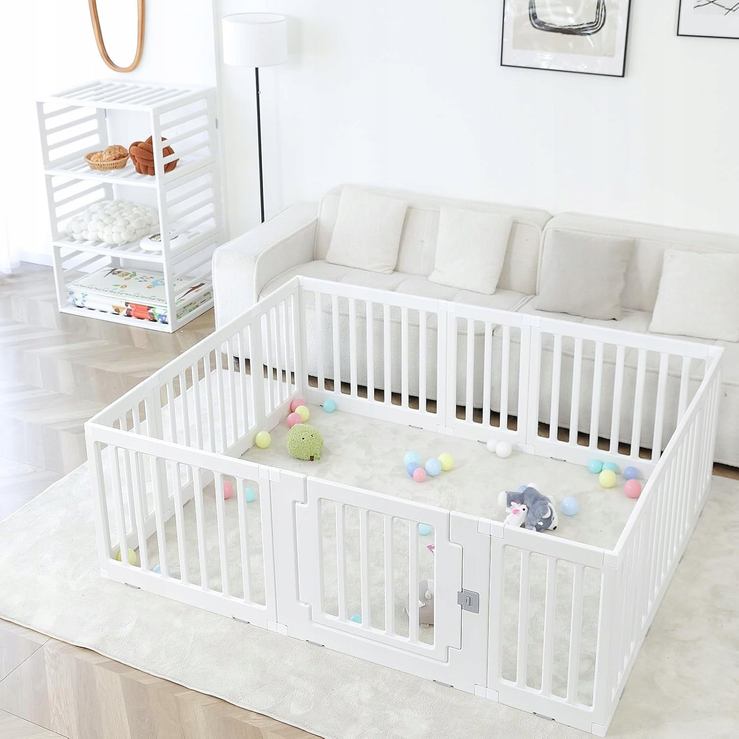PLAYPEN FOR CHILDREN 150 x 180 CM PANEL OUTDOOR SAFE INSIDE