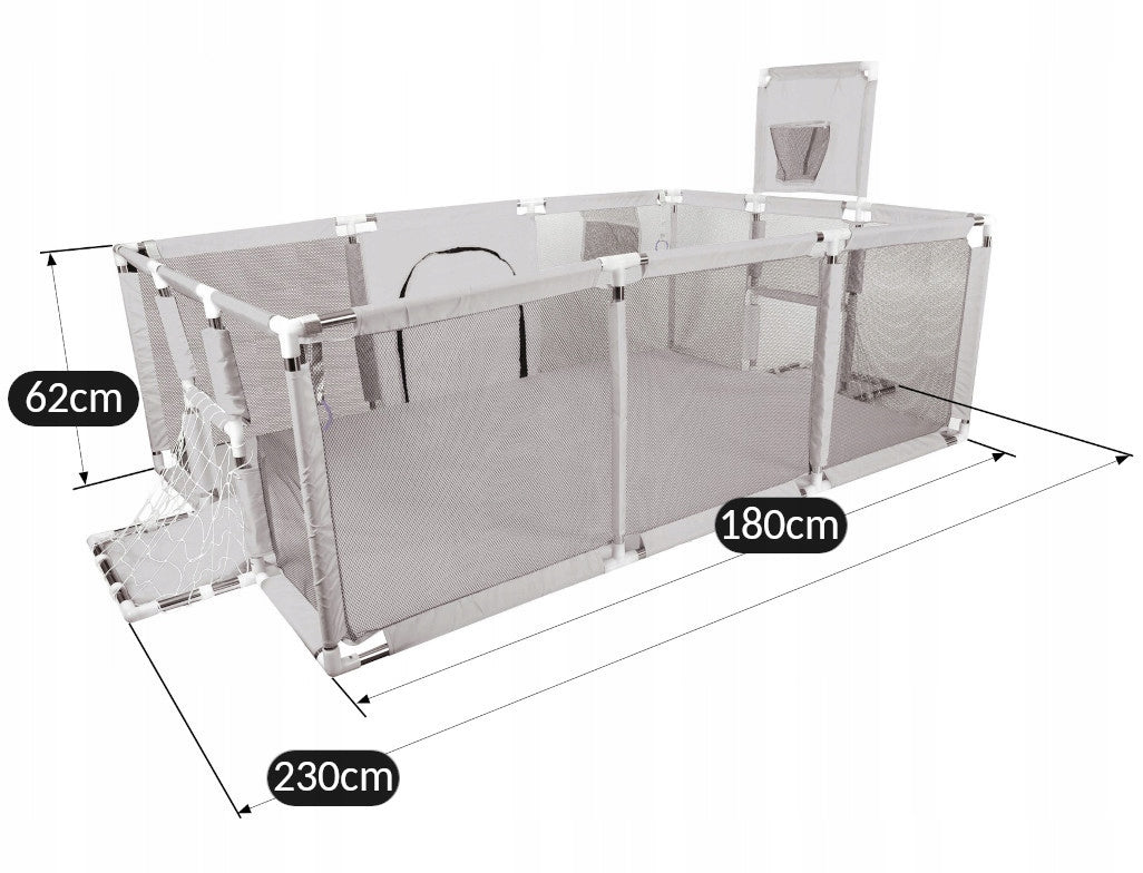 PLAYPEN FOR CHILDREN DRY POOL SQUARE TOYS PREMIUM PITCH 230x122cm FOR BALLS Brand Stator