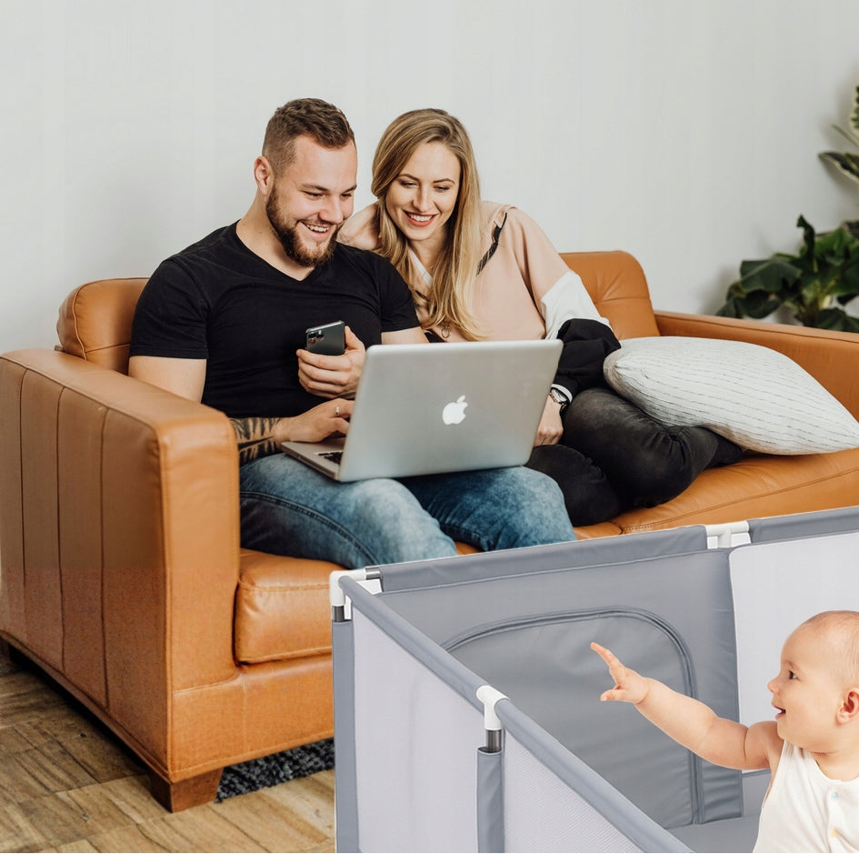 PLAYPEN FOR CHILDREN LARGE 150 X 180 CM TRAVEL WITH BAG Manufacturer code DA536 KOJEC DLA DZIECI